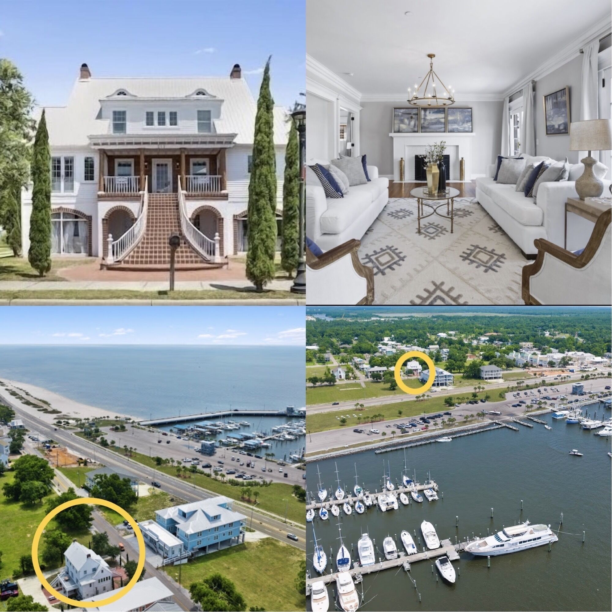 Spacious beachfront condo with stunning views. Located downtown Pass Christian