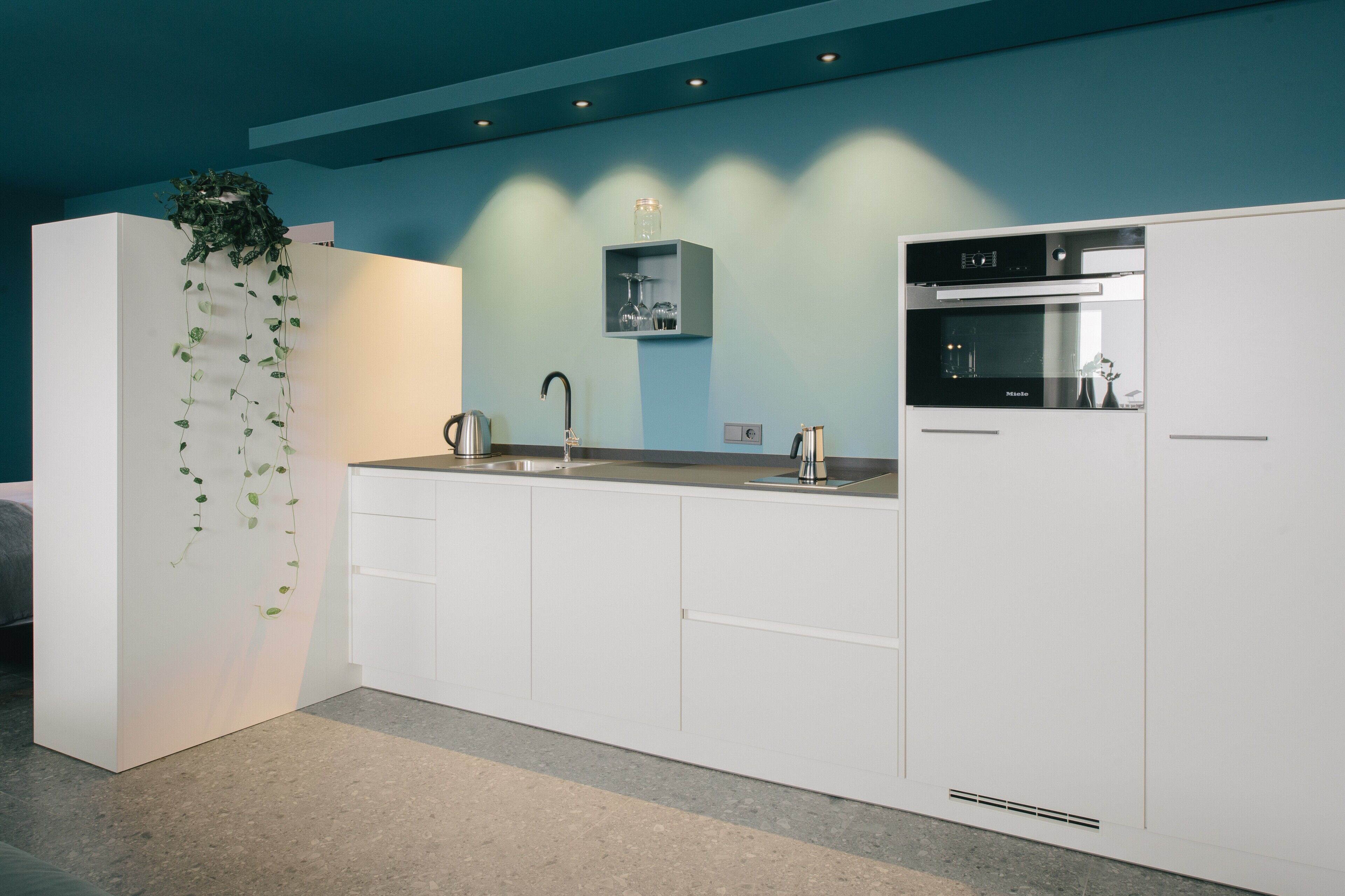 Kühlschrank, Ofen, Herdplatte, Geschirrspüler