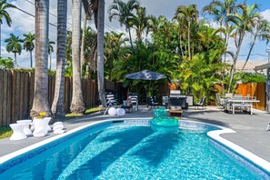A heated pool