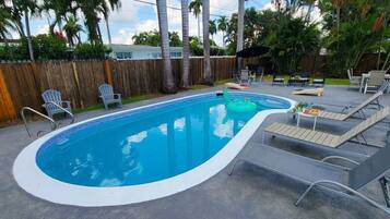 Una piscina riscaldata