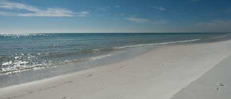 Playa en los alrededores y camastros