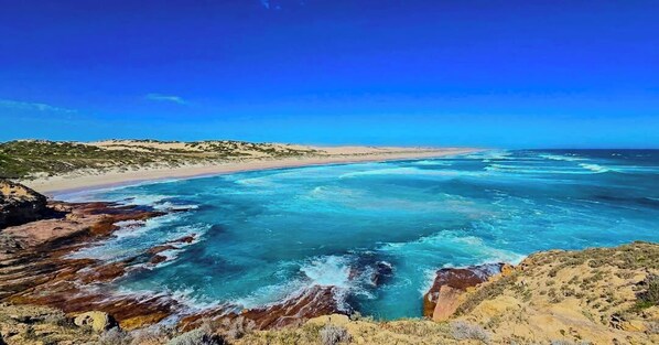 Private beach, white sand