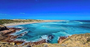Private beach, white sand