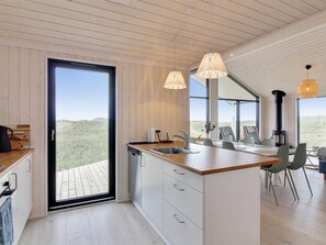 Fridge, dishwasher, cookware/dishes/utensils - "Auno" - 140m from the sea by Interhome (Løkken)
