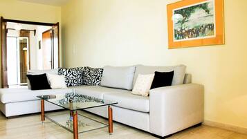 Una televisión, un reproductor de DVD