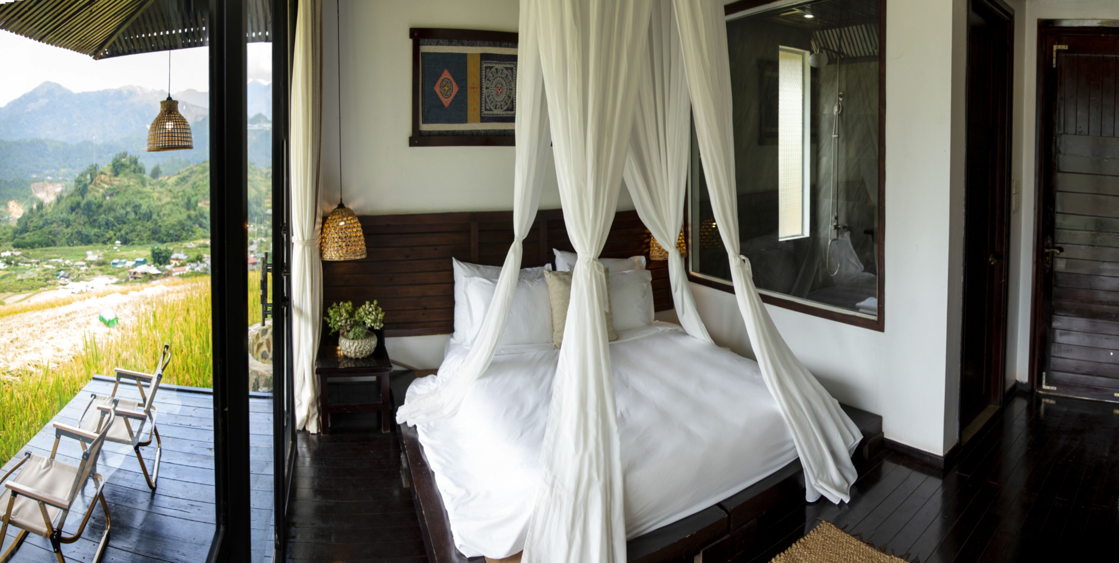 洋房, 山景 | 高級寢具、羽絨被、獨特裝潢、布置獨特