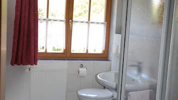 Standard Double Room | Bathroom | Shower, towels, soap, toilet paper
