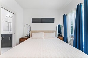 2 bedrooms, iron/ironing board, travel crib, WiFi