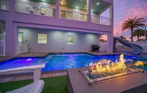 Indoor pool, outdoor pool
