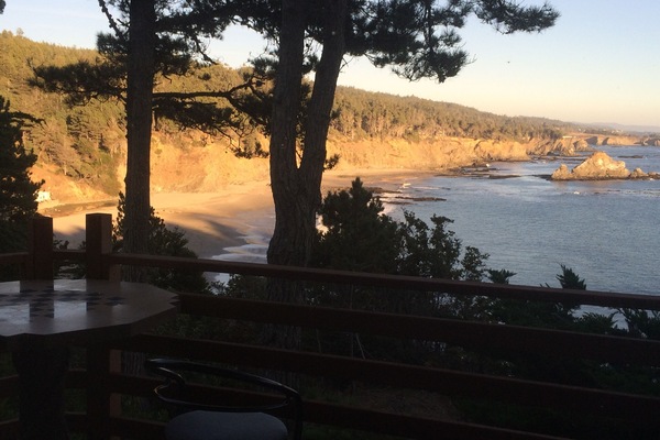 The view of Anchor Bay Cove from the Community Room Deck