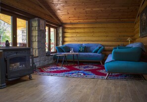 Exclusive Apartment | Living area | 45-inch flat-screen TV with cable channels - Vucje Brdo in Kolasin (Kolašin)