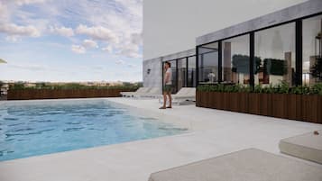 Seasonal outdoor pool