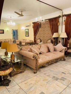 Sitteområde i lobbyen