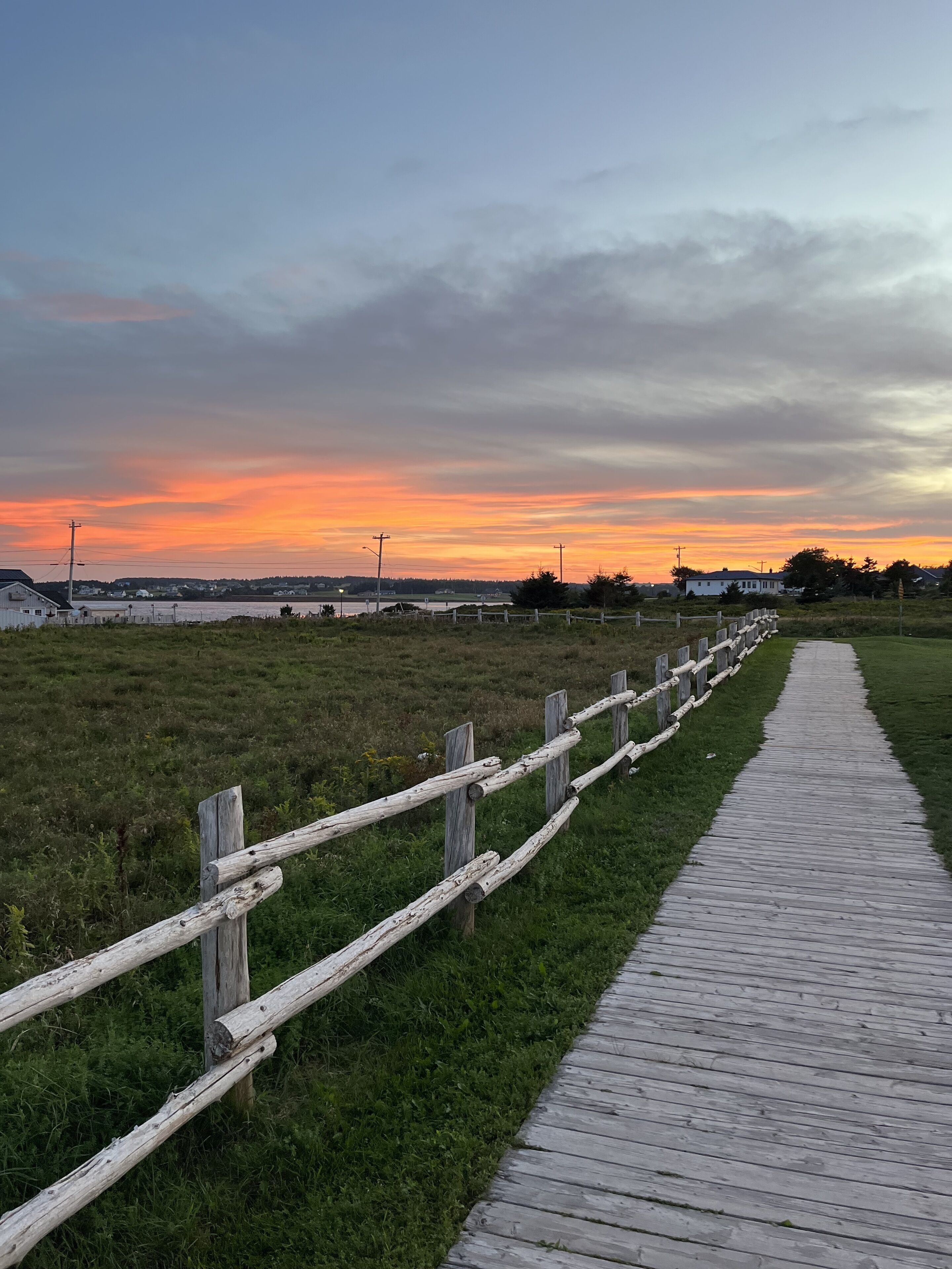 The North Rustico beach access boardwalk