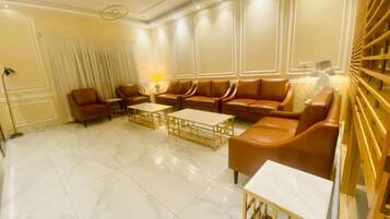 Siddeområde i lobbyen