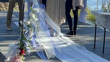 Área externa para casamento