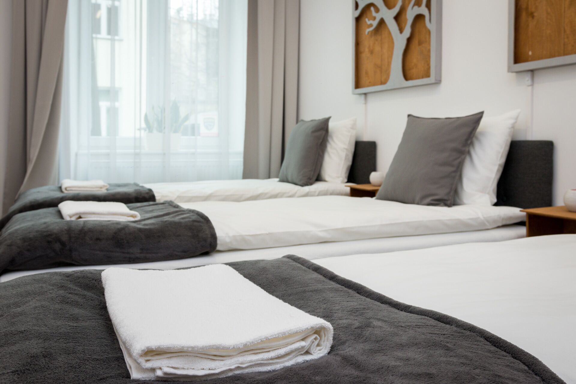 3 多间卧室、熨斗/熨衣板、WiFi、床单