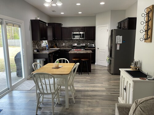 Quiet house in suburban cul-de-sac.