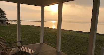Down East Waterfront Quaint Farmhouse with Pier Overlooking National Seashore