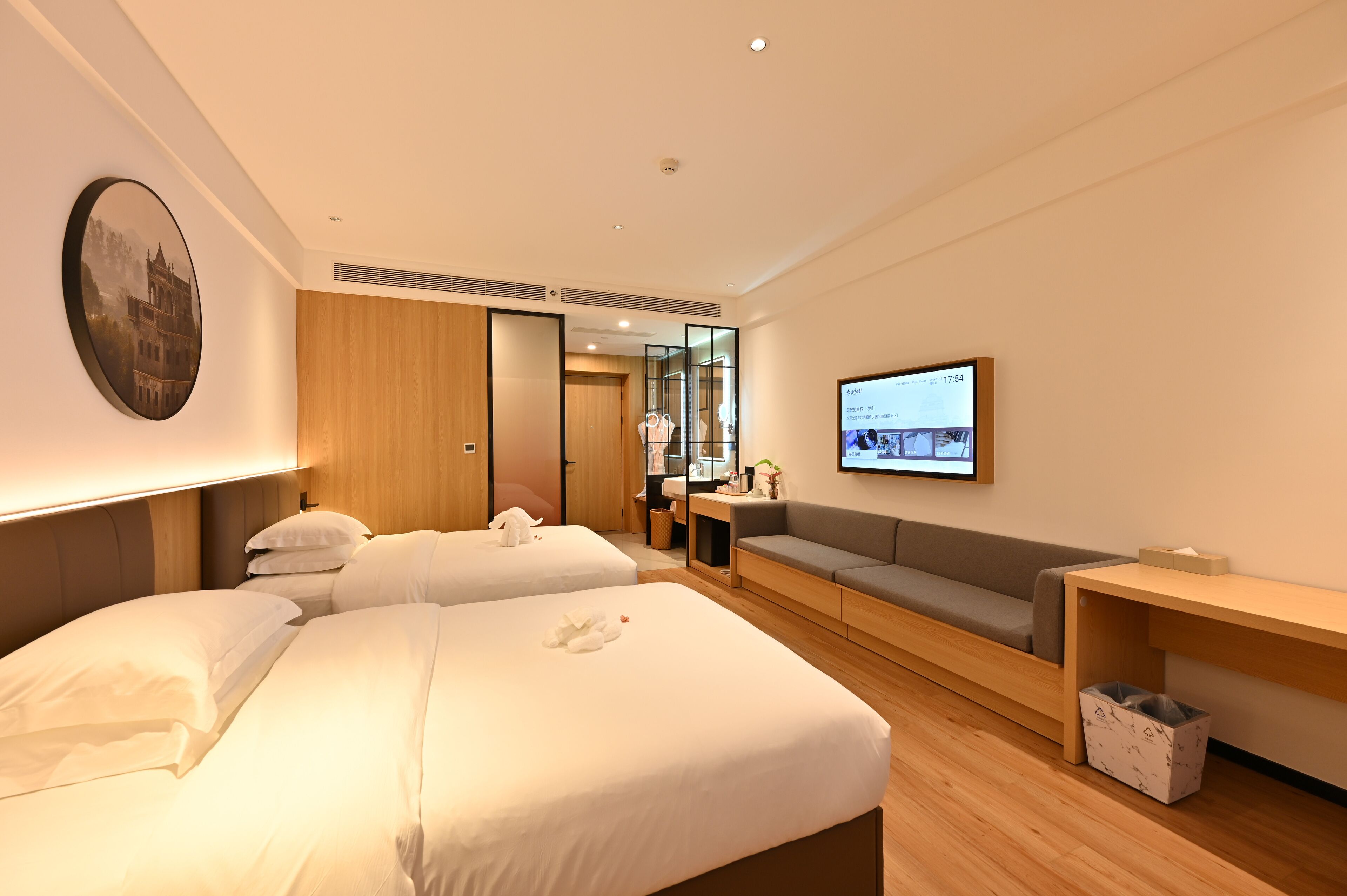 Standard Double or Twin Room | Premium bedding, down duvets, free minibar items, blackout curtains