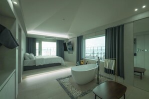 Signature-Doppelzimmer, 1 King-Bett, Nichtraucher, Meerblick