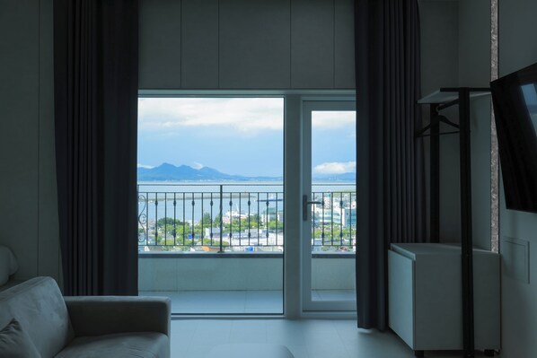 Deluxe-Zweibettzimmer, 2 Queen-Betten, Nichtraucher, Meerblick | Ausblick vom Zimmer