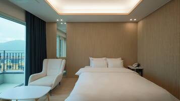 Basic Double Room, 1 Bedroom, Non Smoking, Sea View | Premium bedding, down duvets, desk, blackout curtains