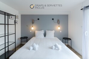 4 chambres, fer et planche à repasser, Wi-Fi gratuit, draps fournis