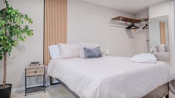1 habitación, escritorio, tabla de planchar con plancha y wifi