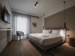 2 bedrooms, iron/ironing board, WiFi, bed sheets - Lounge apartment 100 sqm luxury apartment in the center of Trikala with parking (Trikala)