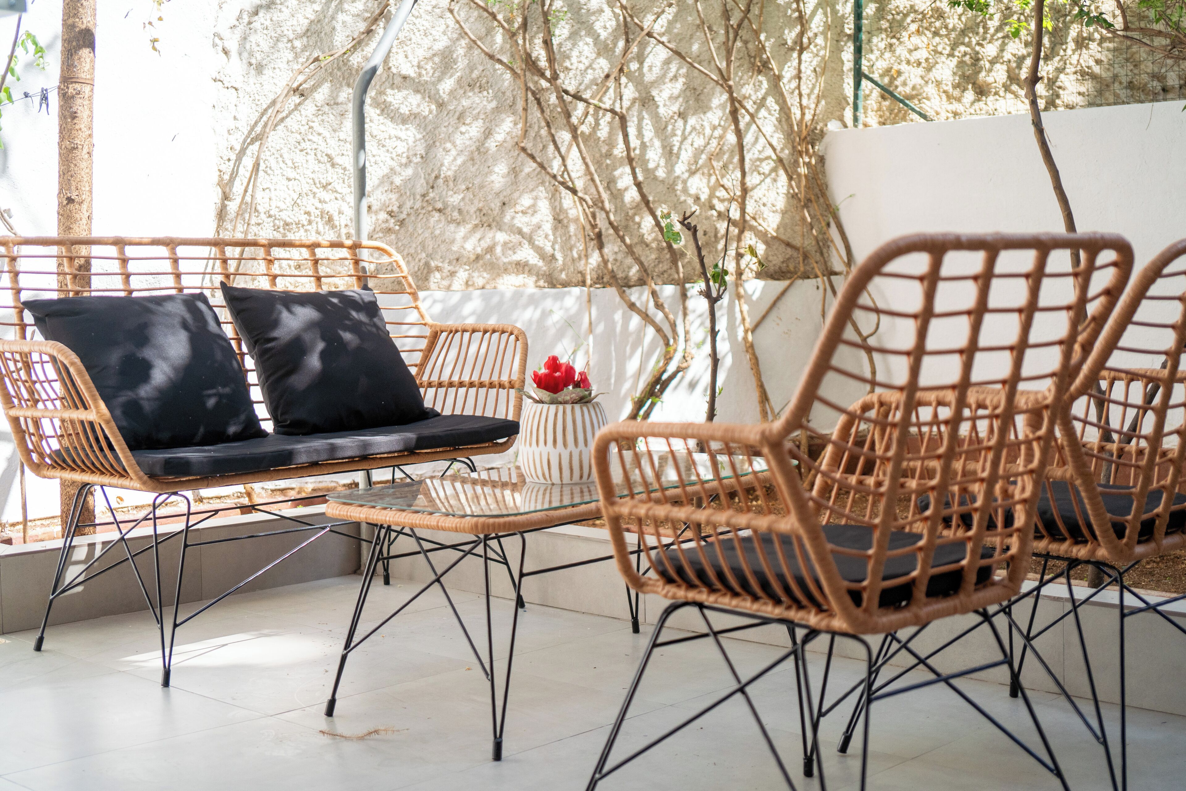 Standard Apartment (Athens Hills GF) | Terrace/patio