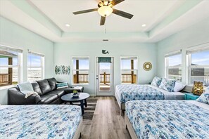 5 عدّة غرف نوم ومكتب وواي فاي مجانًا وملاءات أسرّة