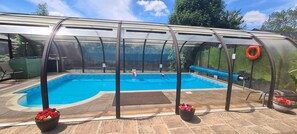 A heated pool