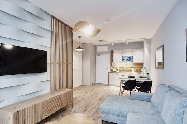 Superior Apartment | Ruang tamu | 14 inci televisyen LCD dengan kabel