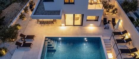 Una piscina riscaldata