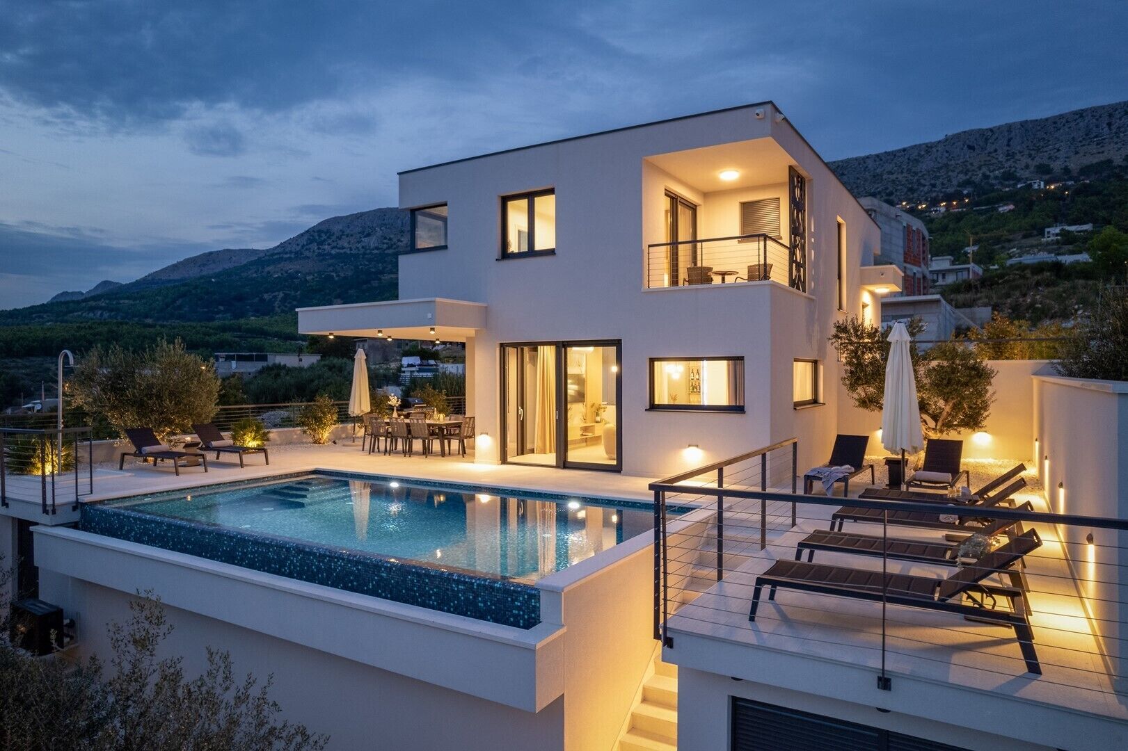 Una piscina riscaldata