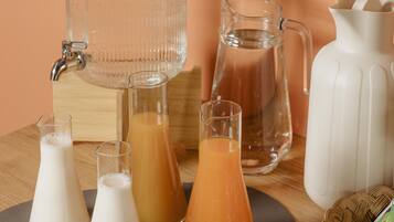 Daily buffet breakfast (EUR 10 per person)