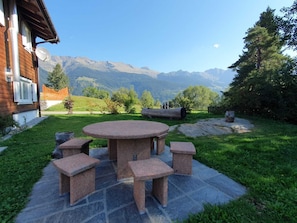 Exclusive Chalet | Terrace/patio - Chalet Dalpe  (Dalpe)