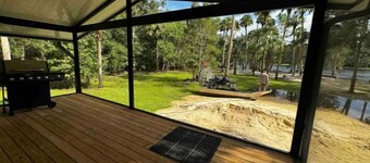 Charming River-Front Lodge House
 