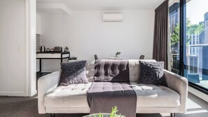 Living area - Cityscape Comforts A Stylish Southbank Retreat (Melbourne)