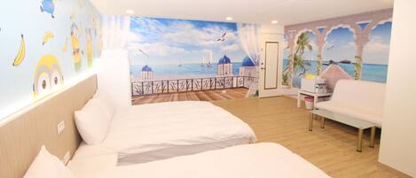 Cubrecamas, decoración personalizada y wifi gratis