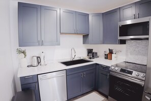 Microwave, oven, stovetop, dishwasher