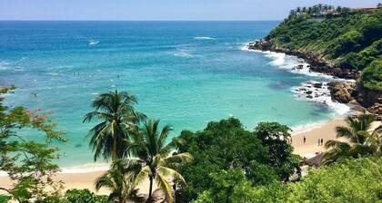 Near beach w/Pool, Optic Fiber, AC & King bed