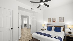 Apartment, 3 Bedrooms | 3 bedrooms, laptop workspace, iron/ironing board, WiFi (free) - CozySuites TPC Scottsdale Parking & Pool (Scottsdale)