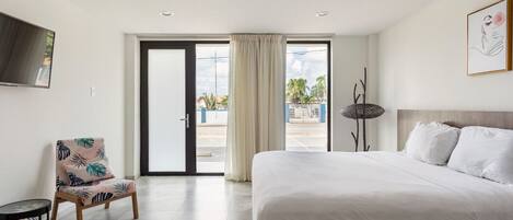 1 室のベッドルーム、アイロン / アイロン台、ベッドシーツ