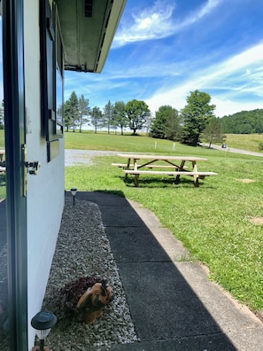 Outdoor dining - Cassio’s Cottage - A private, cozy little place under PoCo’s dark skies (Coudersport)
