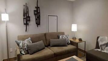 TV, fireplace, video games, foosball