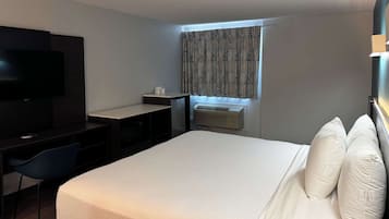 Blackout drapes, WiFi (free), bed sheets