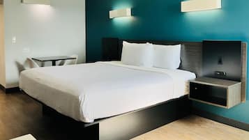 Tirai kedap cahaya, Wi-Fi gratis, dan seprai linen