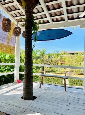 Terrace/patio - La Bocana Palm House
 (Santa María Huatulco)